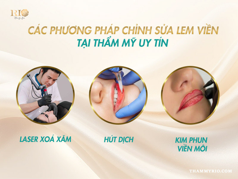 Phun môi bị lem viền: 3 Cách xử lý nhanh chóng 5 Các phương pháp chỉnh sửa lỗi phun môi bị lem viền chuyên sâu tại thẩm mỹ viện