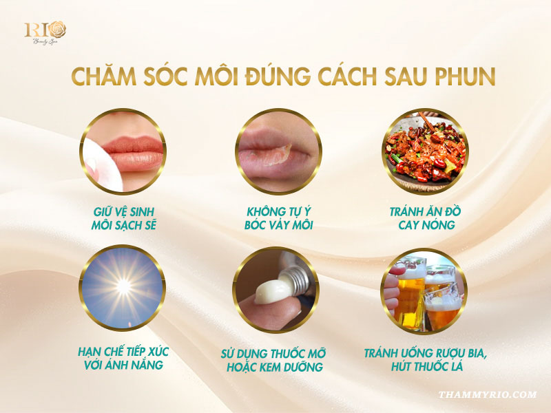 Chăm sóc môi đúng cách để hạn chế phun môi không đều màu