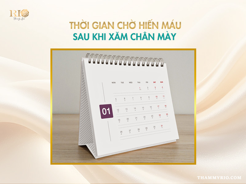 Quy định xăm chân mày có hiến máu được không