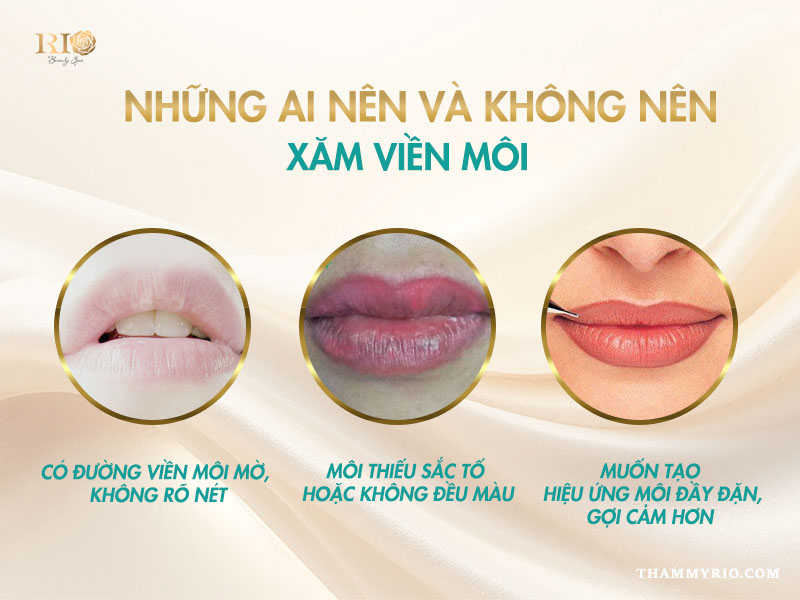 Đối tượng phù hợp và không phù hợp với kỹ thuật xăm viền môi