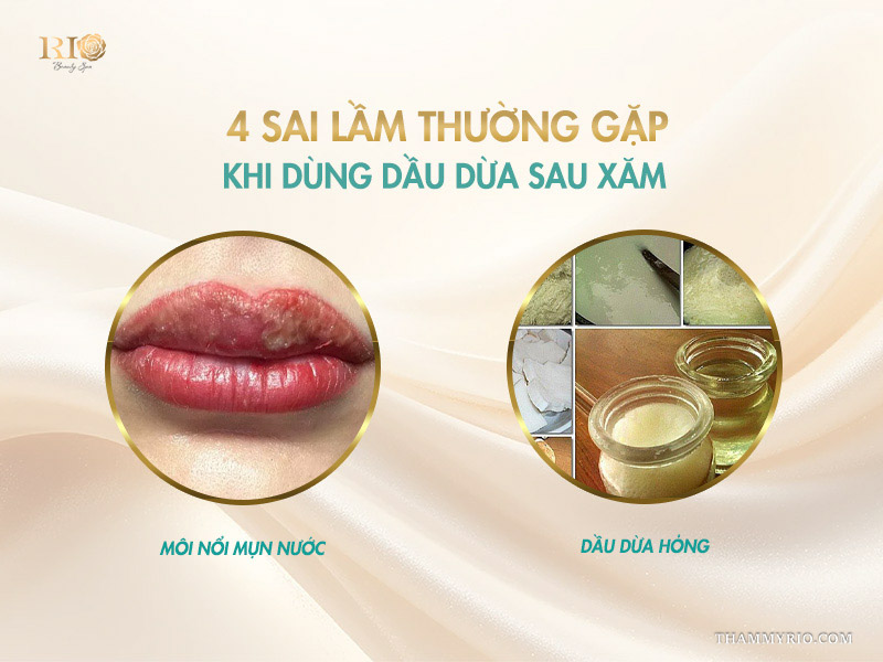 4 sai lầm thường gặp khi dùng dầu dừa sau xăm 