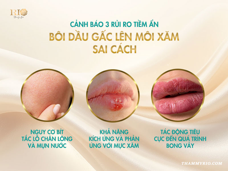 Cảnh báo 3 rủi ro tiềm ẩn khi bôi dầu gấc lên môi xăm sai cách