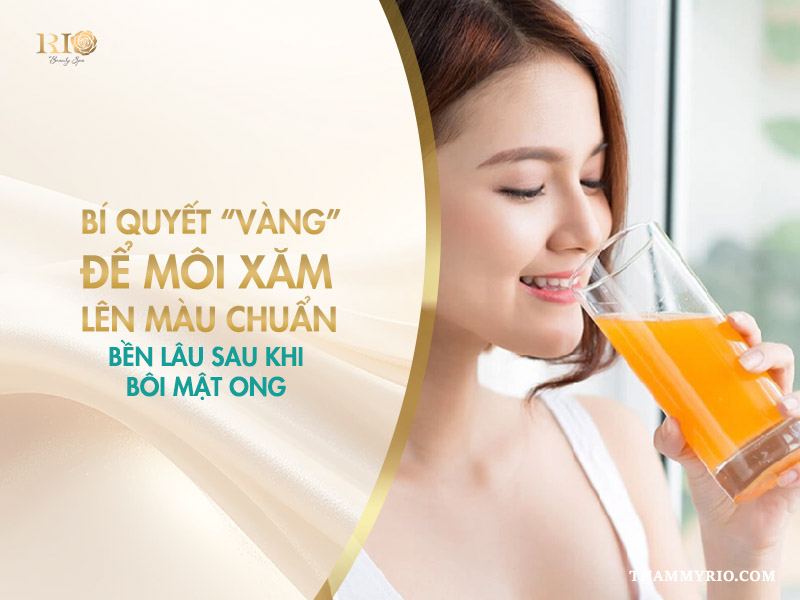 Hướng dẫn 4 bước bôi mật ong lên môi sau khi xăm hiệu quả 6 Bí quyết “vàng” để môi xăm lên màu chuẩn, bền lâu sau khi bôi mật ong