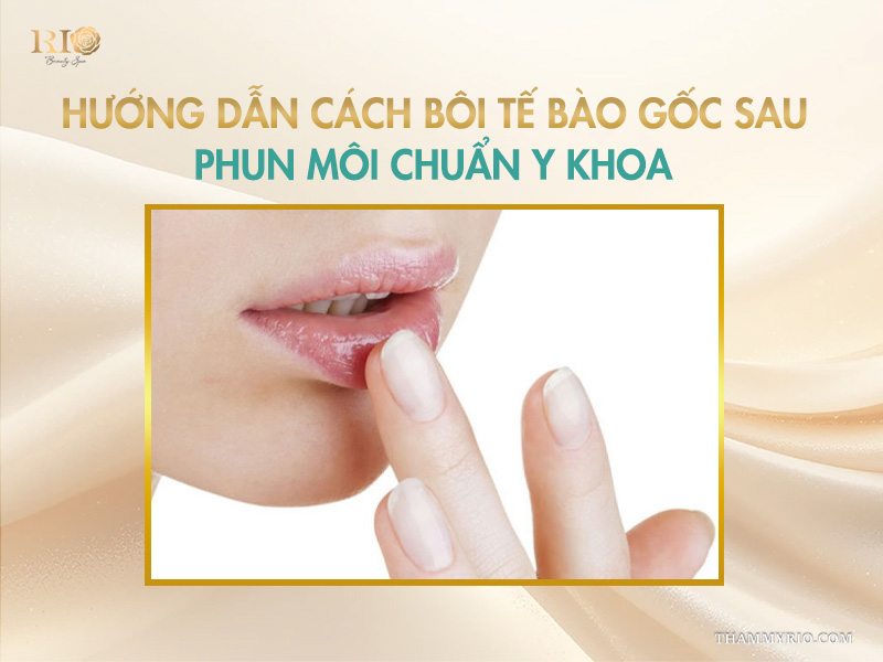 Hướng dẫn cách bôi tế bào gốc sau phun môi chuẩn y khoa