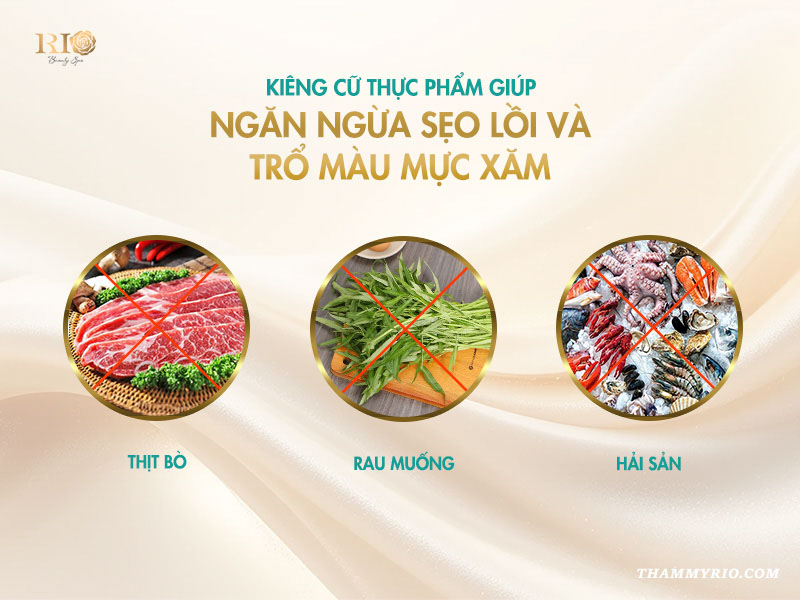 Bí quyết chăm sóc mày sau phun: thực phẩm nên tránh sau phun mày