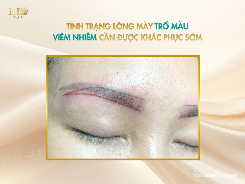 3 mốc thời gian và trạng thái của lông mày sau phun xăm