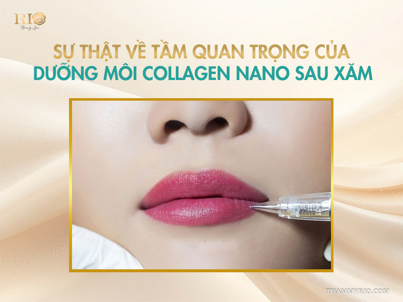 Sự thật về tầm quan trọng của dưỡng môi collagen nano sau xăm