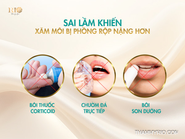 Môi sau phun bị phồng rộp: Dấu hiệu Herpes và cách trị chuẩn 4 Sai lầm khiến xăm môi sau phun bị phồng rộp nặng hơn