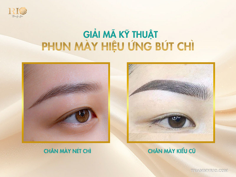 Giải mã kỹ thuật phun mày hiệu ứng bút chì