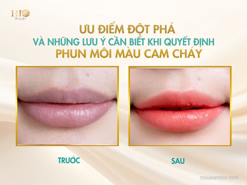 Phun môi màu cam cháy - 4 sắc thái cam đang “gây sốt” 5 Ưu điểm đột phá và những lưu ý cần biết khi quyết định phun môi màu cam cháy