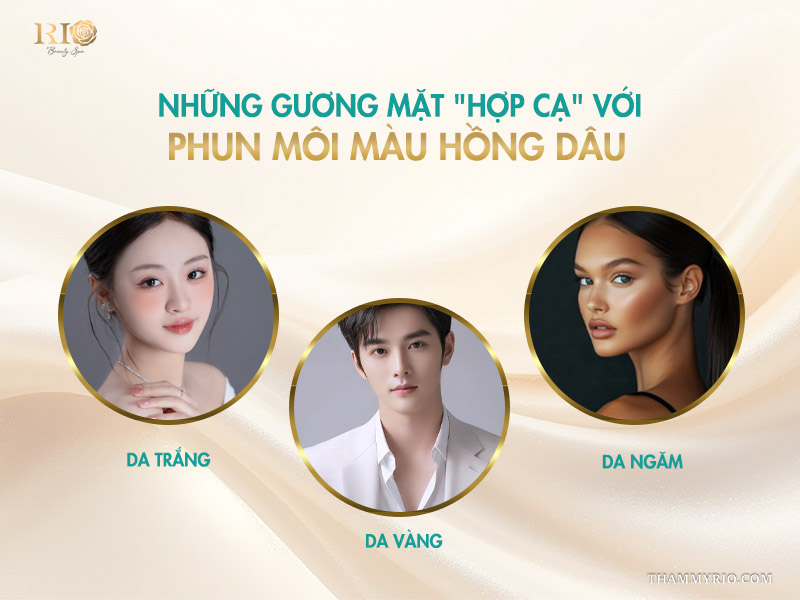 Những gương mặt "hợp cạ" với phun môi màu hồng dâu