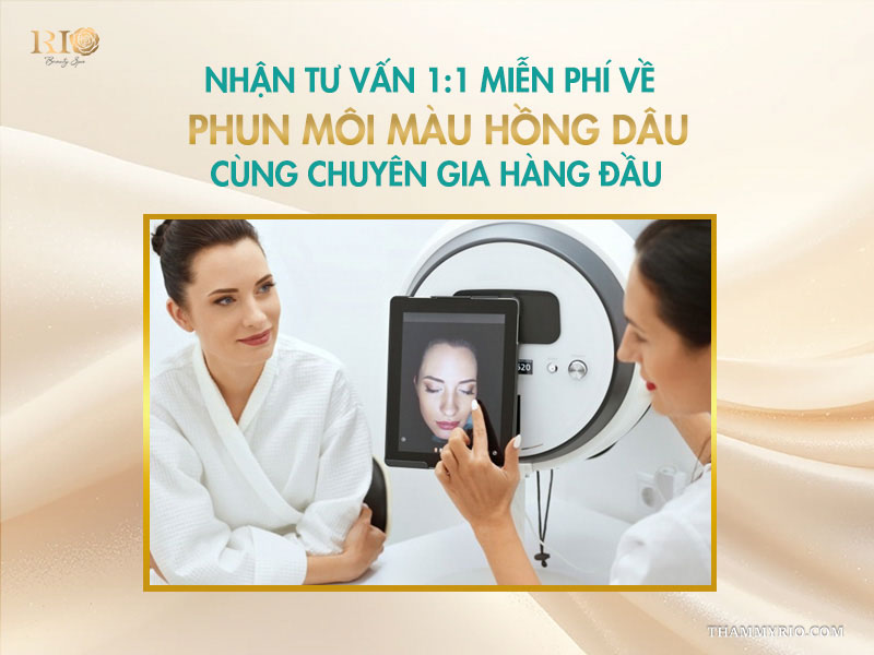Nhận tư vấn 1:1 miễn phí về phun môi màu hồng dâu cùng chuyên gia hàng đầu