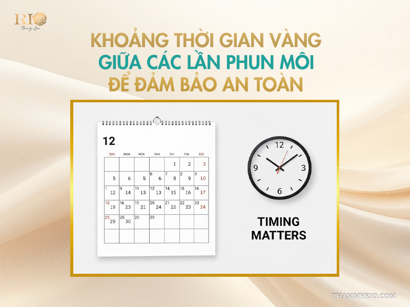 Khoảng thời gian vàng giữa các lần phun môi để đảm bảo an toàn