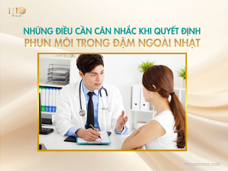 Những điều cần cân nhắc khi quyết định phun môi trong đậm ngoài nhạt