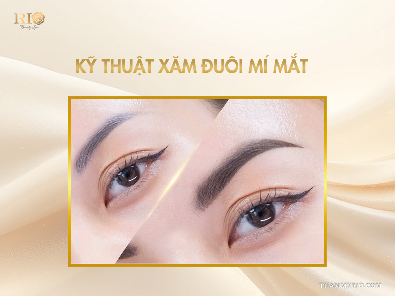 Kỹ thuật xăm mí mắt trên cho mí dưới tự nhiên