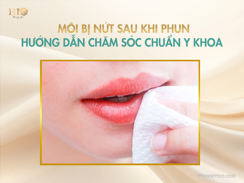 Môi bị nứt sau khi phun: Hướng dẫn chăm sóc chuẩn y khoa