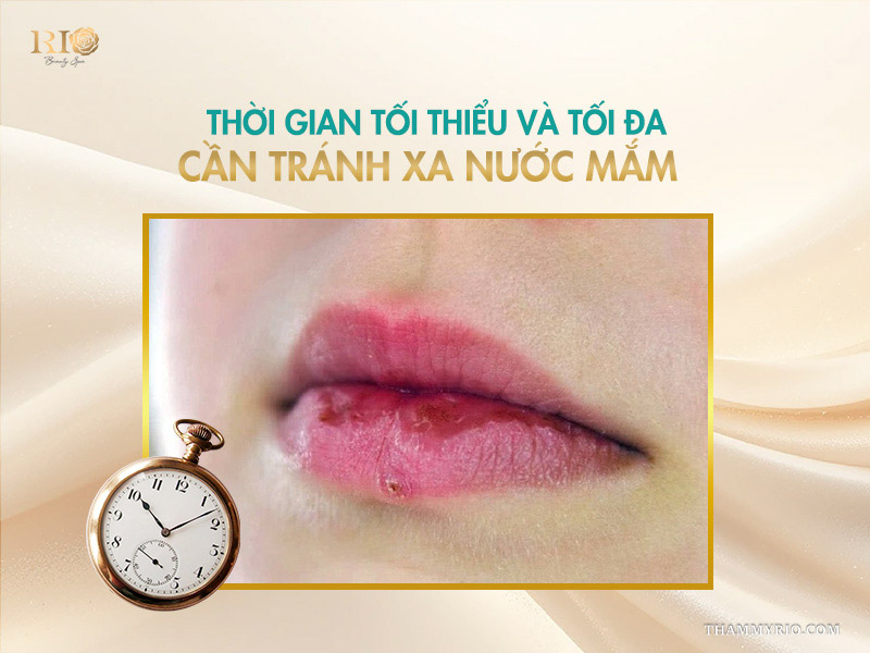 Thời gian tối thiểu và tối đa cần tránh xa nước mắm