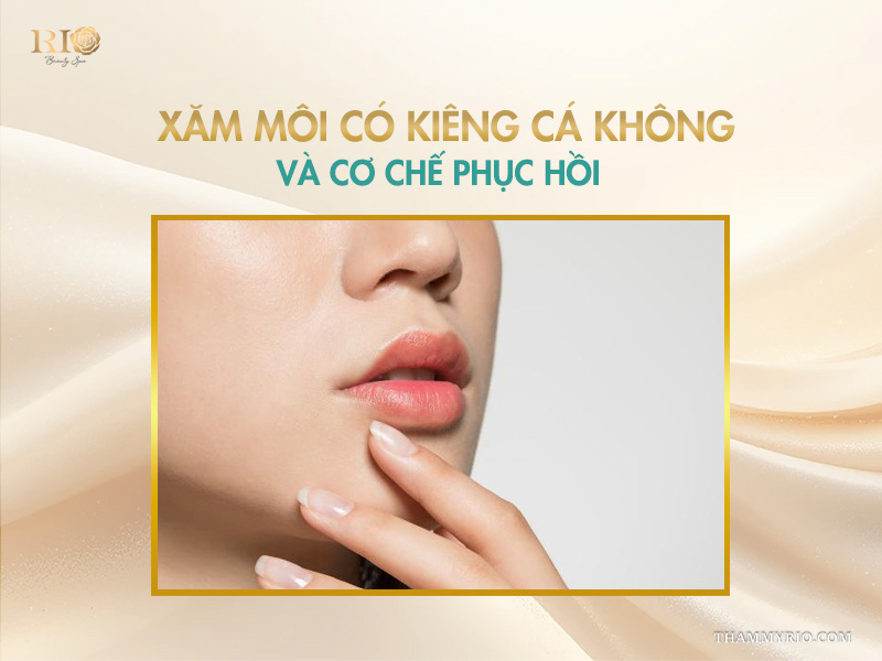 Xăm môi có kiêng cá không và cơ chế phục hồi
