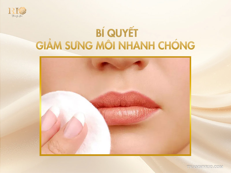 Bí quyết giảm sưng môi nhanh chóng