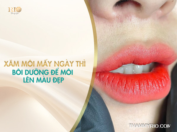Xăm môi mấy ngày thì bôi dưỡng để môi nhanh bong và lên màu đẹp tự nhiên
