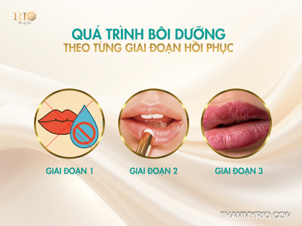 Phun môi mấy ngày thì bôi dưỡng để môi nhanh bong và lên màu