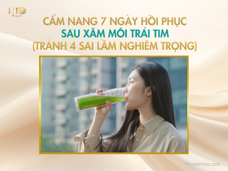 Cẩm nang 7 ngày hồi phục sau xăm môi trái tim (tránh 4 sai lầm nghiêm trọng)