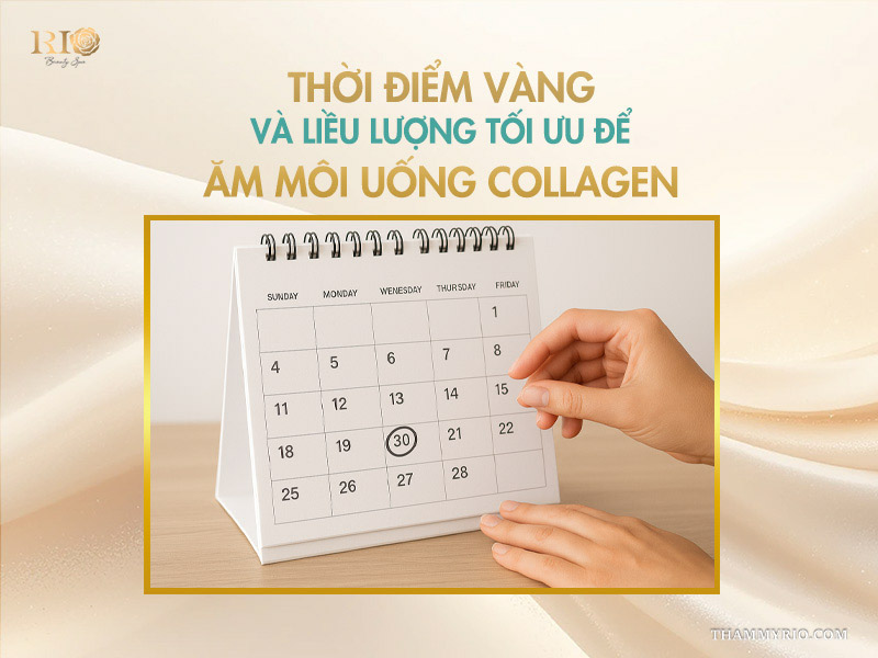 Xăm môi uống collagen được không? Những lưu ý cần biết 4 Thời điểm vàng và liều lượng tối ưu để xăm môi uống collagen