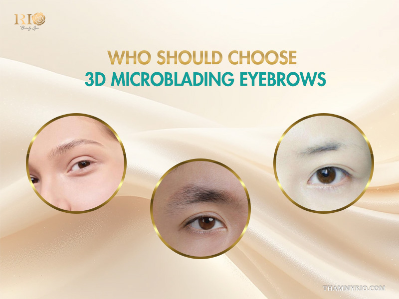 Three examples of sparse and uneven eyebrows that need 3d microblading treatment at Rio Beauty Spa.
