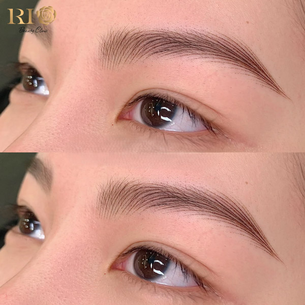 Kết quả điêu khắc chân mày nữ sau khi hoàn thiện