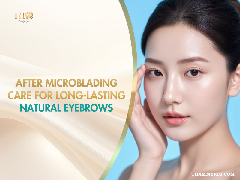 After Microblading Care for long-lasting, natural eyebrows.