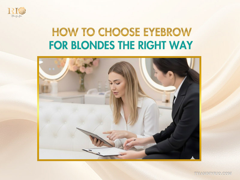How to find ideal brow color for blondes for a natural look 4 Professional consultation on how to choose eyebrow for blondes the right way.