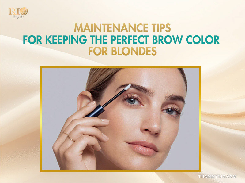 How to find ideal brow color for blondes for a natural look 8 Professional maintenance tips for keeping the perfect brow color for blondes using a brow gel or serum.