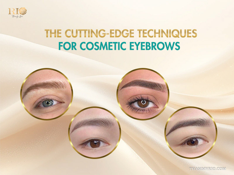 Cosmetic eyebrows: what to know before choosing 4 Comparison of four cutting-edge techniques for cosmetic eyebrows including microblading and ombre shading.