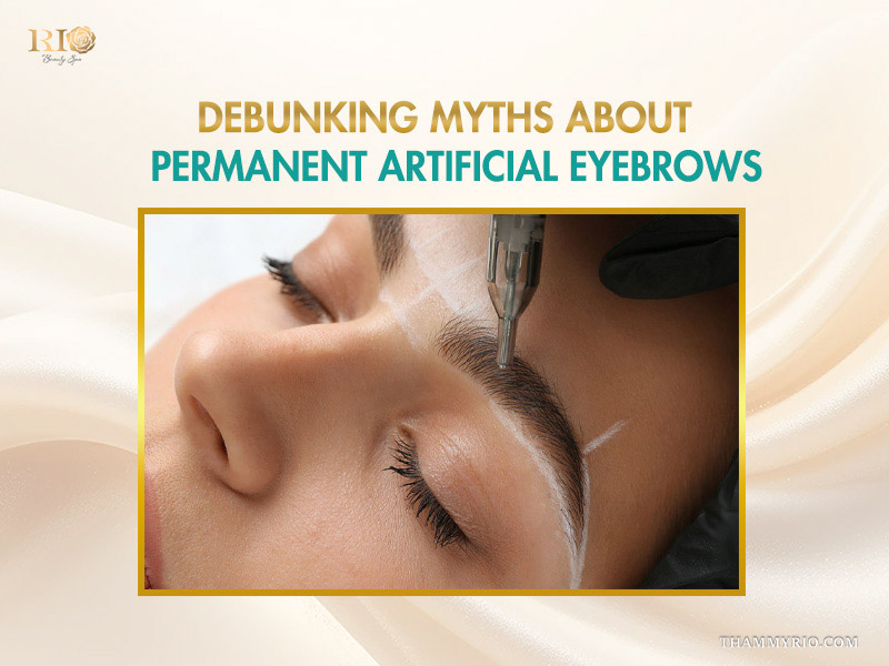 Cosmetic eyebrows: what to know before choosing 7 Professional artist debunking myths about cosmetic eyebrows during a precise microblading session.