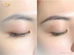 Điêu khắc chân mày ngang từng sợi được khắc tỉ mỉ