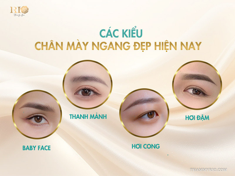 4 kiểu điêu khắc chân mày ngang đẹp nhất
