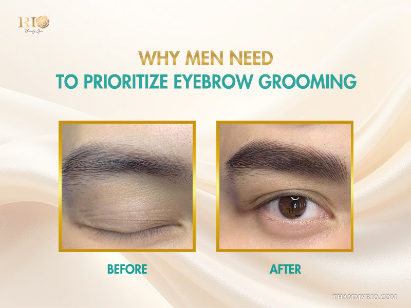 Comparison of different eye brows for men types to help choose the best shape for facial features.