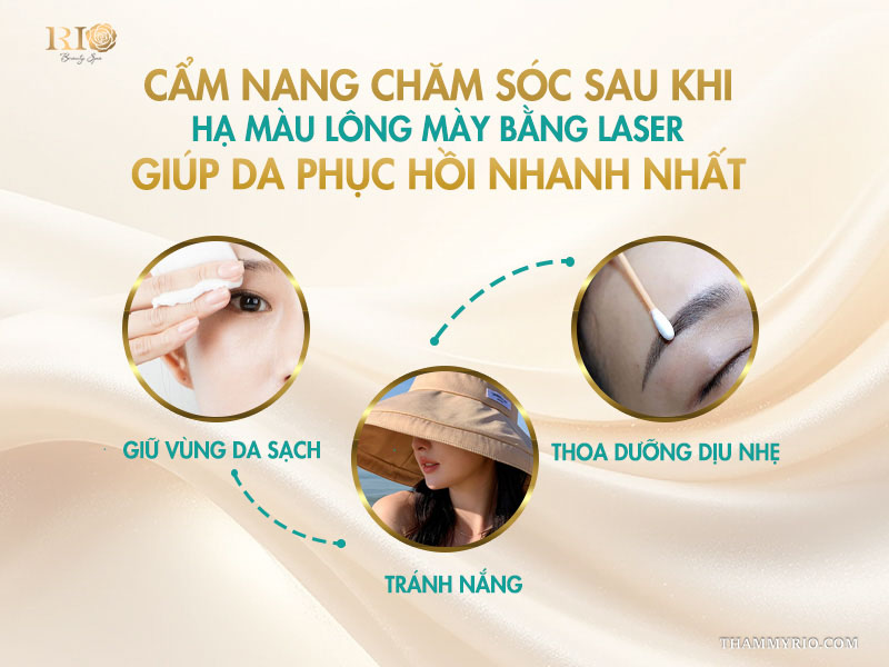Cẩm nang chăm sóc sau khi hạ màu lông mày bằng laser giúp da phục hồi nhanh nhất 