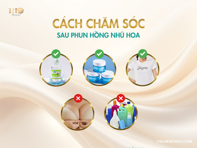 Lưu ý quan trọng khi chăm sóc sau phun hồng nhũ hoa