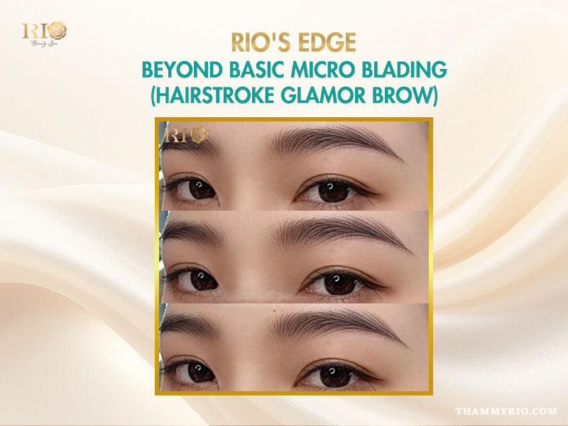 Award-winning Glamor Brow proprietary technique by Rio Beauty Clinic Master Artists
