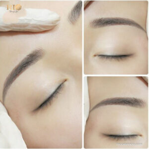 Microblading in Korean before and after results at Rio Beauty Spa.