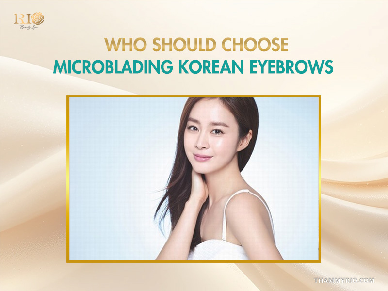 Microblading in Korean: Natural brows inspired by Seoul 5 A beautiful woman with soft eyebrows illustrating who should choose microblading in Korean services.