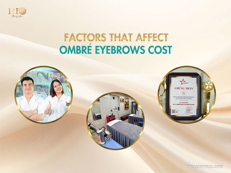 Factors including expert technicians and facilities that determine ombré brows cost at Rio Beauty Spa.
