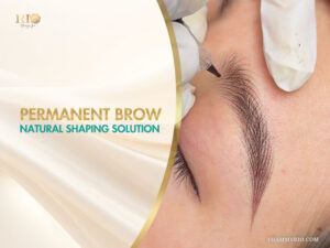 Comparison of permanent brow longevity and the visible effect of professional touch-ups over time.
