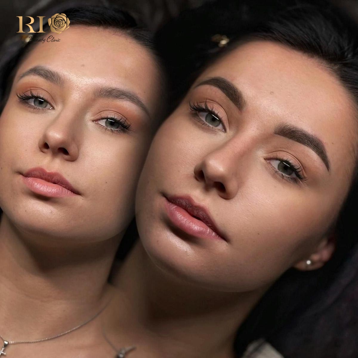 British female tourist getting Powder Brows at Rio Beauty Clinic Hanoi, Vietnam