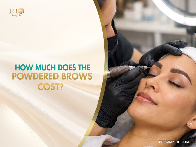 Professional permanent makeup artist performing a procedure to show powdered brows cost and value.
