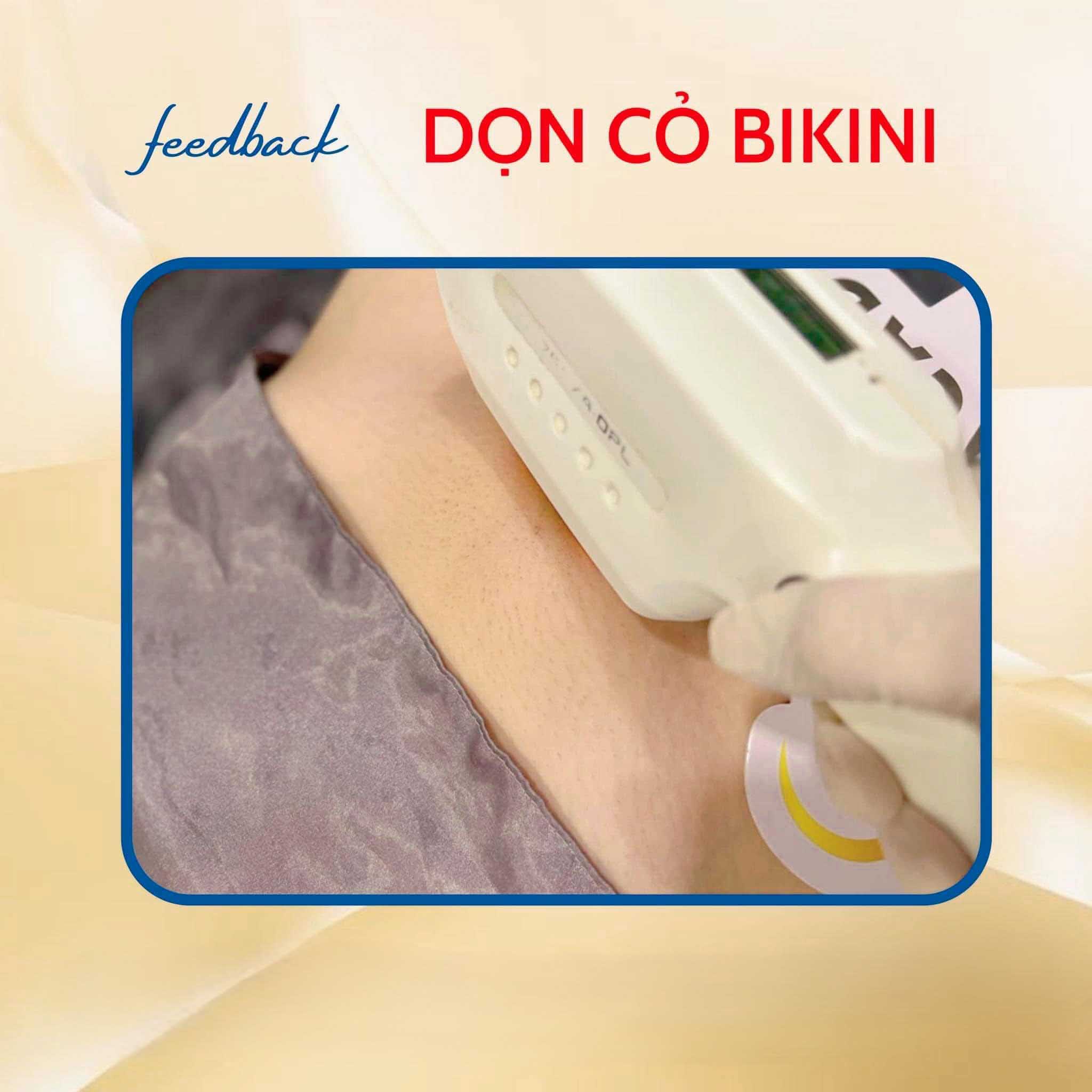 Hình ảnh mô tả triệt lông bikini sạch sẽ, giúp vùng da nhạy cảm sáng mịn và đảm bảo vệ sinh