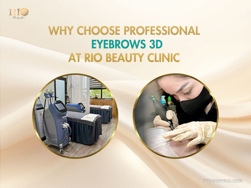 Modern facilities and professional technicians performing eyebrows 3D at Rio Beauty Clinic.
