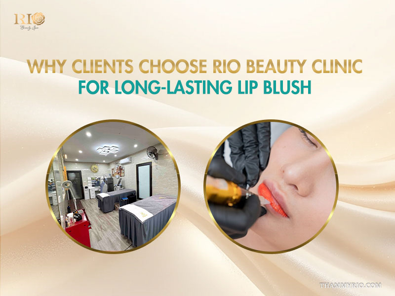 Professional facility and procedure at Rio Beauty Clinic for long-lasting lip blush after 2 years.