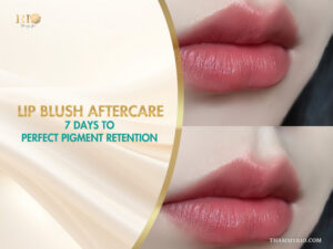 Detailed guide on lip blush aftercare for 7 days to ensure perfect pigment retention and healing.
